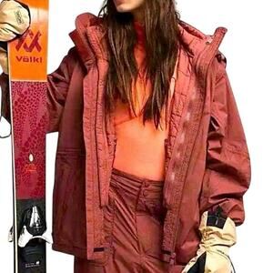 FP MOVEMENT Shred-It 5-in-1 Hooded Jacket in Wine Size S New w/ Tag MSRP $498